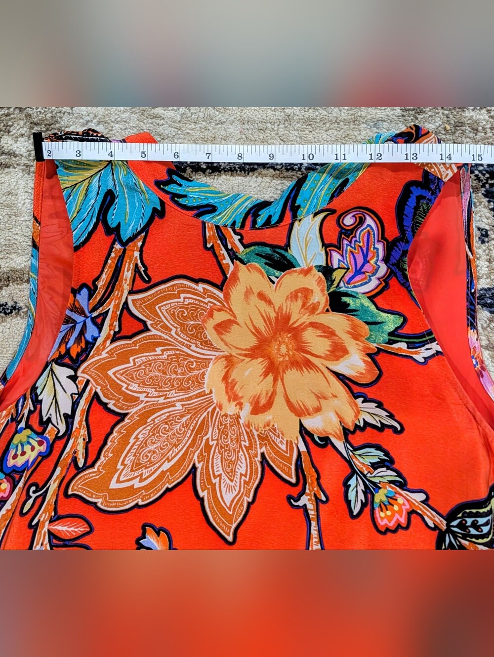 Anthropologie Maeve Tropical Floral Sleeveless Dress - Picture 4 of 5